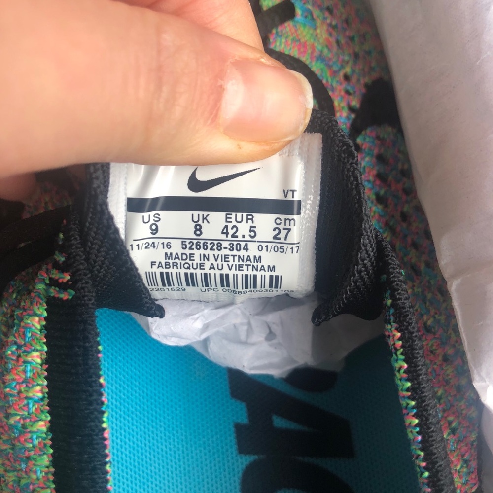 NIKE FLYKNIT RACERS | GREEN BLUE, 10.5 W & 9 M⚡️⚡️ - Picture 4 of 6